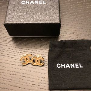 Chanel Logo Earrings